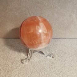 Calcite rose - sphere cm 4.5 - 4ème chakra